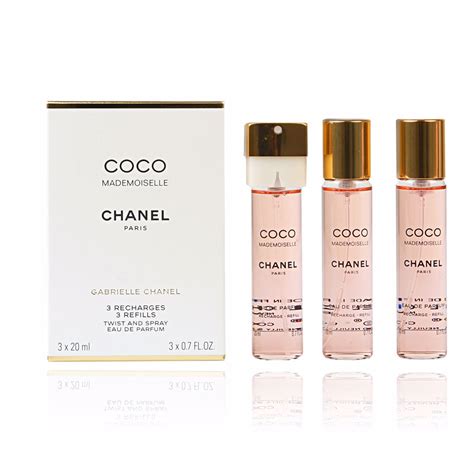 chanel coco mademoiselle refills twist spray|coco mademoiselle refill only.